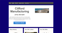 Desktop Screenshot of cliffordmfg.com